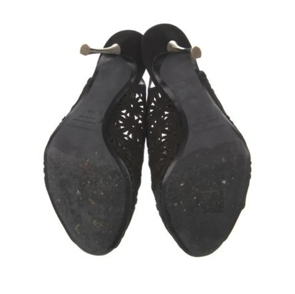 Nicholas Kirkwood Black Lace Stilletto Heels Sandals 40 9 - Picture 5 of 5